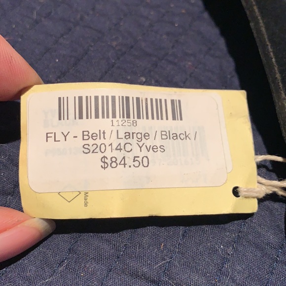 Fly London Black Yves Leather Belt - Picture 6 of 6